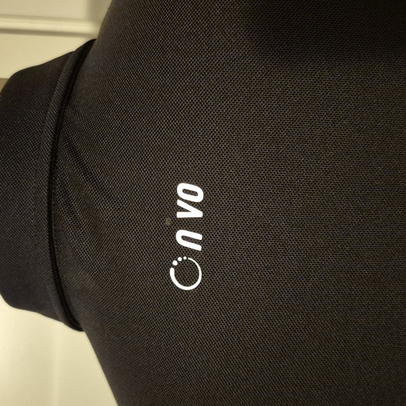 Nivo 1/4 Zip Black Yellow White Fitted Collared Sports Shirt Sz Medium - Picture 5 of 5